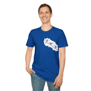 A trio of  Fairy-wrens (spendid, superb and lovely) - Small design - Unisex Softstyle T-Shirt Printify
