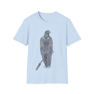 Wedge-tailed Eagle (pastel design) - Unisex Softstyle T-Shirt Printify