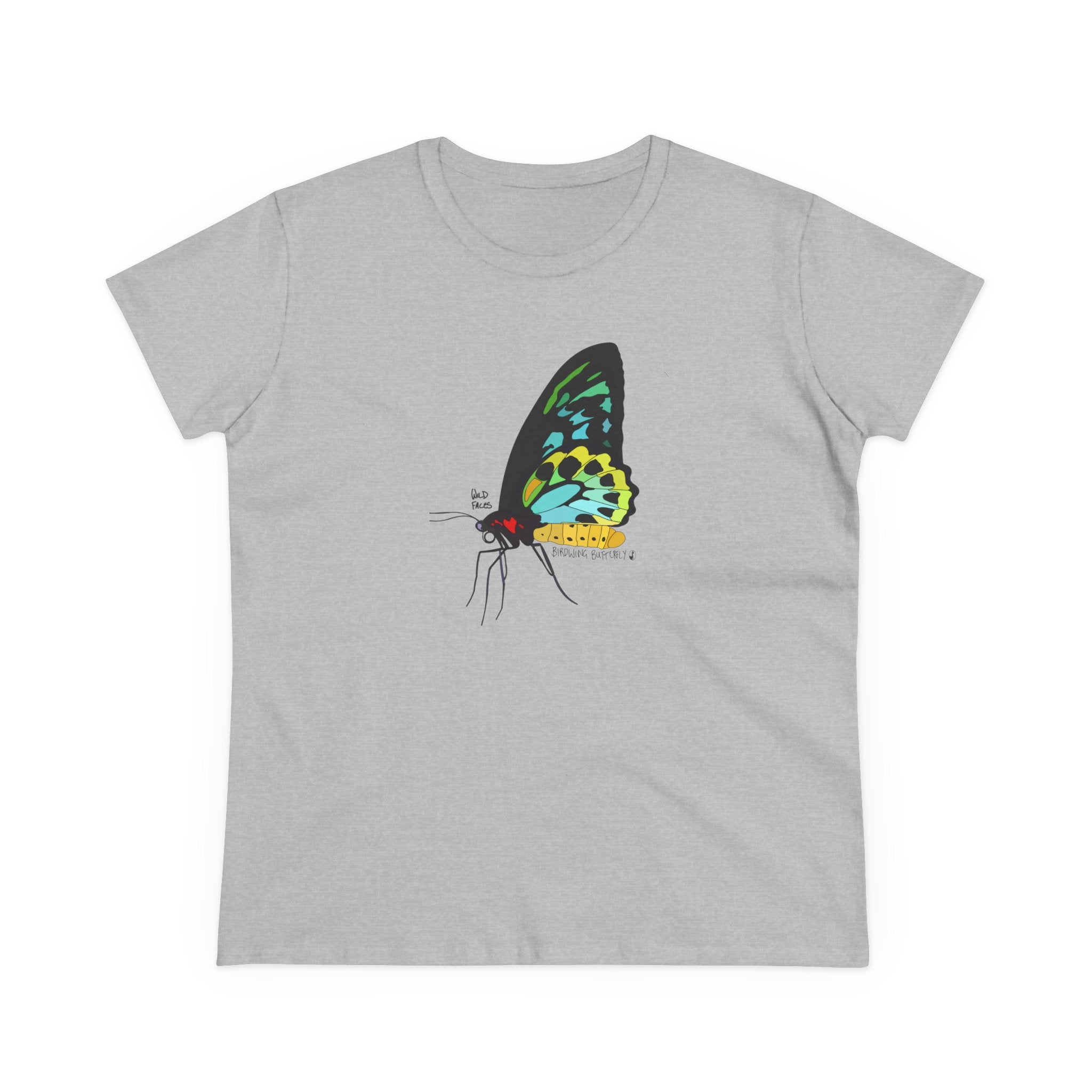 Birdwing Butterfly - Women's Midweight Cotton Tee