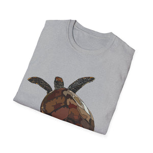 Green Turtle - Unisex Softstyle T-Shirt Printify
