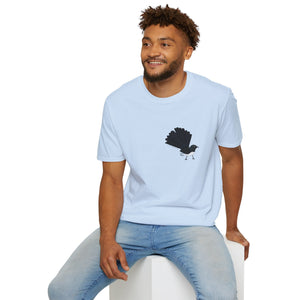 Willy Wagtail - Small design - Unisex Softstyle T-Shirt Printify