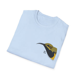 Olive-backed Sunbird - Small design - Unisex Softstyle T-Shirt Printify