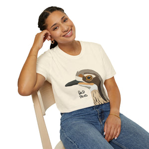 Bush Stone-curlew Head - Unisex Softstyle T-Shirt Printify