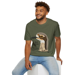 Bush Stone-curlew Head - Unisex Softstyle T-Shirt Printify