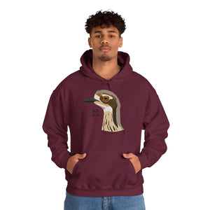 Bush-stone Curlew (head) | Unisex Heavy Blend™ Hooded Sweatshirt Printify