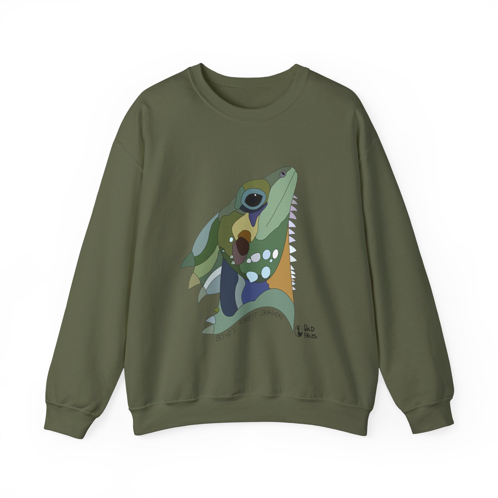 Boyd's Forest Dragon Sweatshirt | Unisex Heavy Blend™ Crewneck Printify