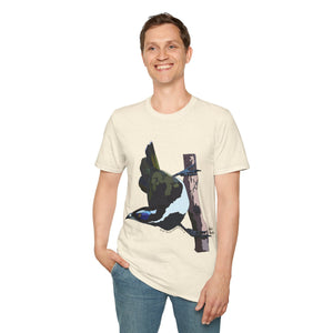 Blue-faced Honeyeater - Unisex Softstyle T-Shirt Printify