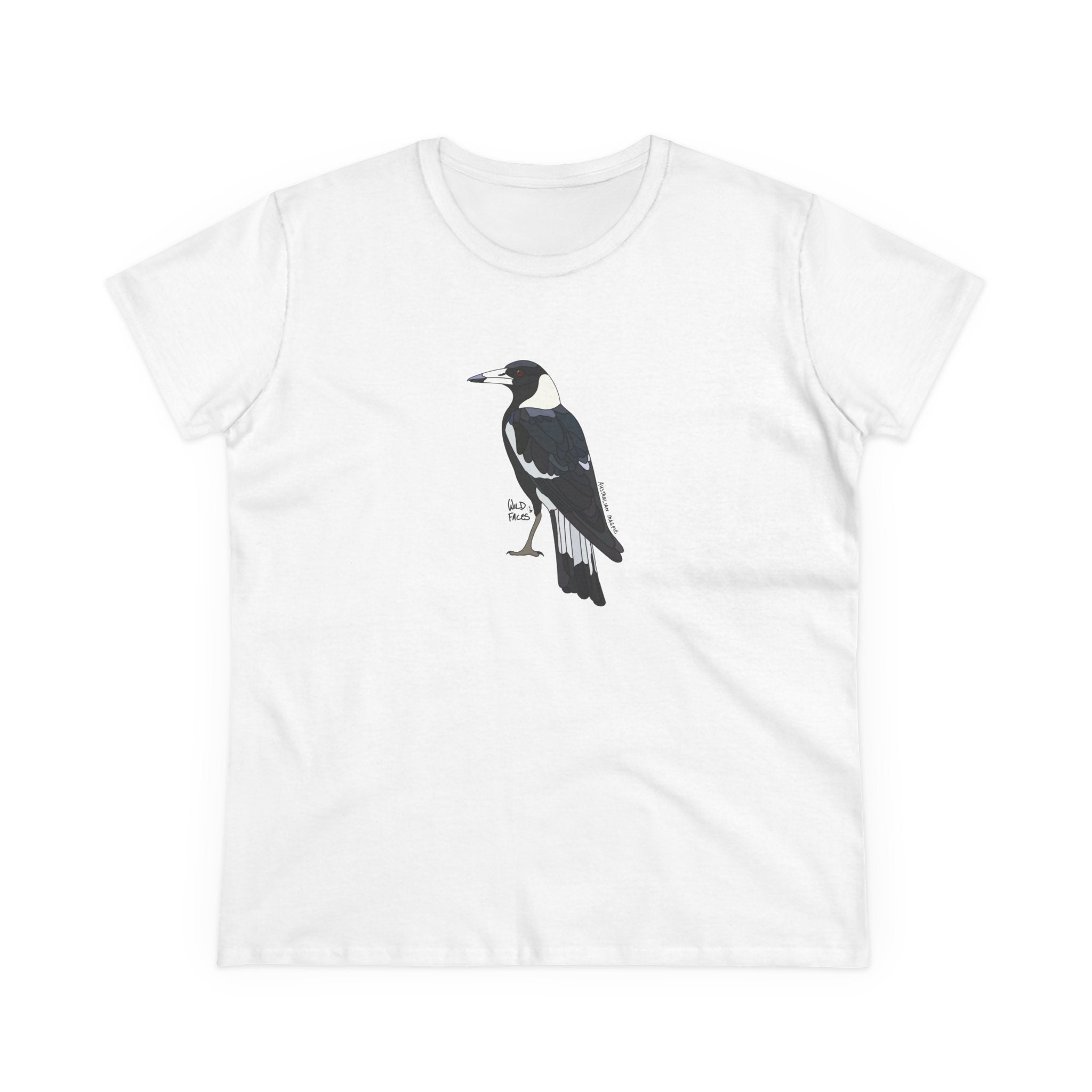 Australian Magpie - Women's Midweight Cotton Tee