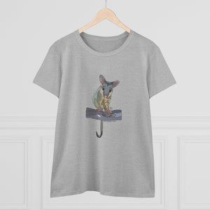 Common Brushtail Possum - Women's Midweight Cotton Tee Printify