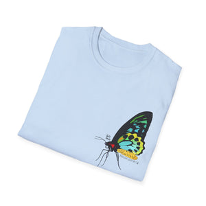 Birdwing Butterfly - Small design - Unisex Softstyle T-Shirt Printify