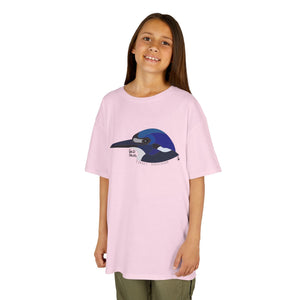 Forest Kingfisher (head) | Kids Heavy Cotton™ Tee Printify