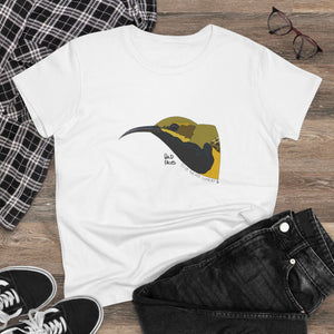 Olive-backed Sunbird - Women's Midweight Cotton Tee Printify