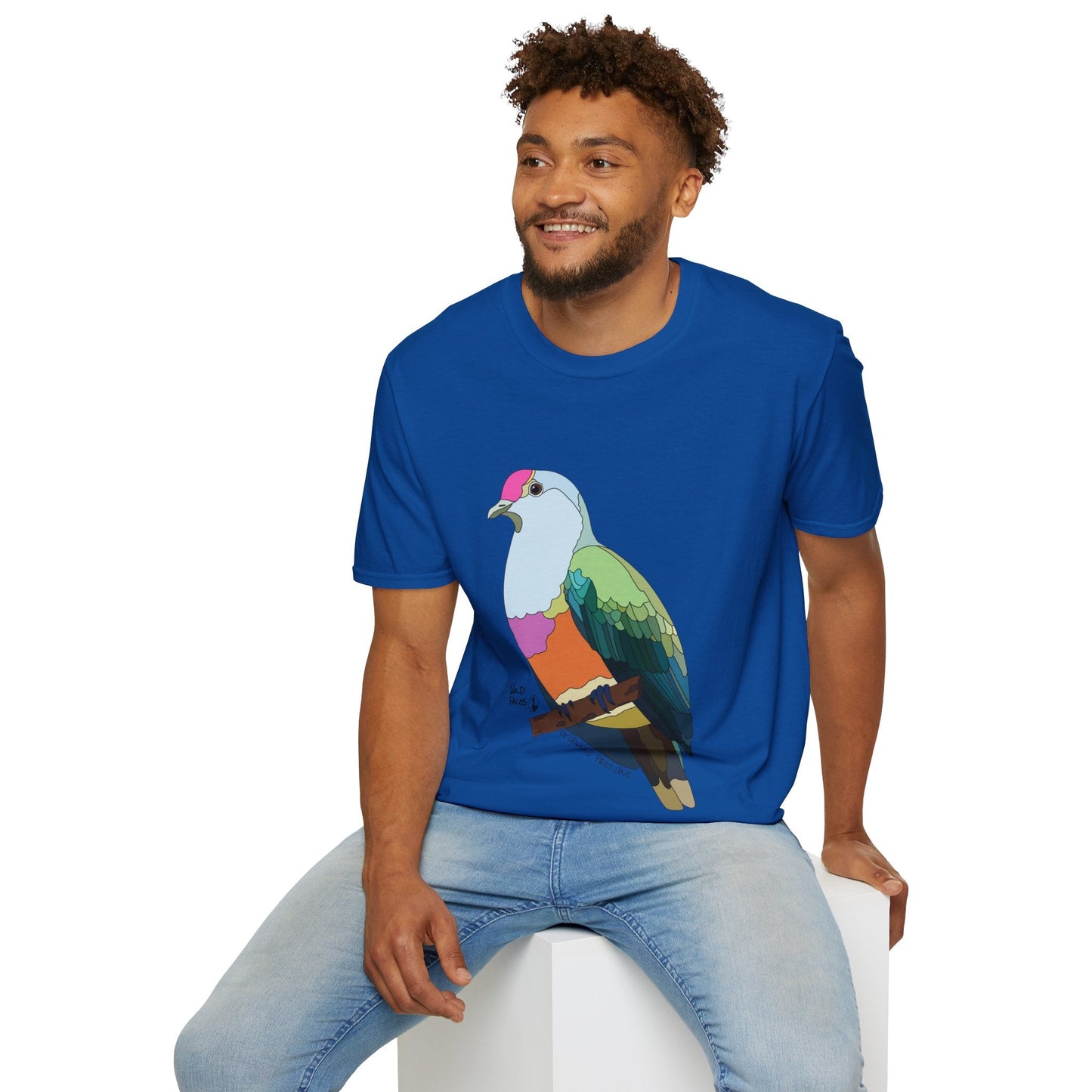 Rose-crowned Fruit Dove - Unisex Softstyle T-Shirt Printify