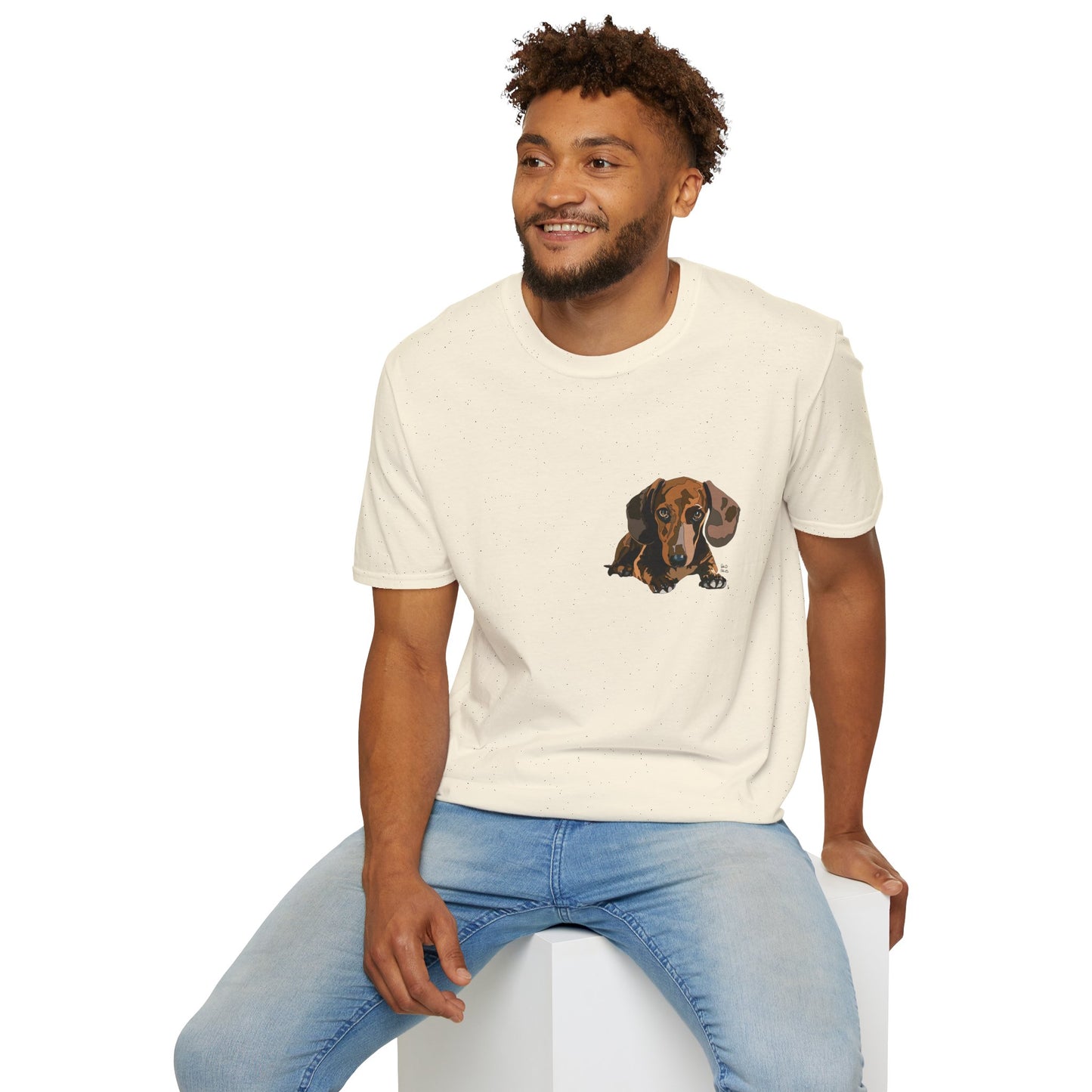 Dachshund (small body) - Unisex Softstyle T-Shirt
