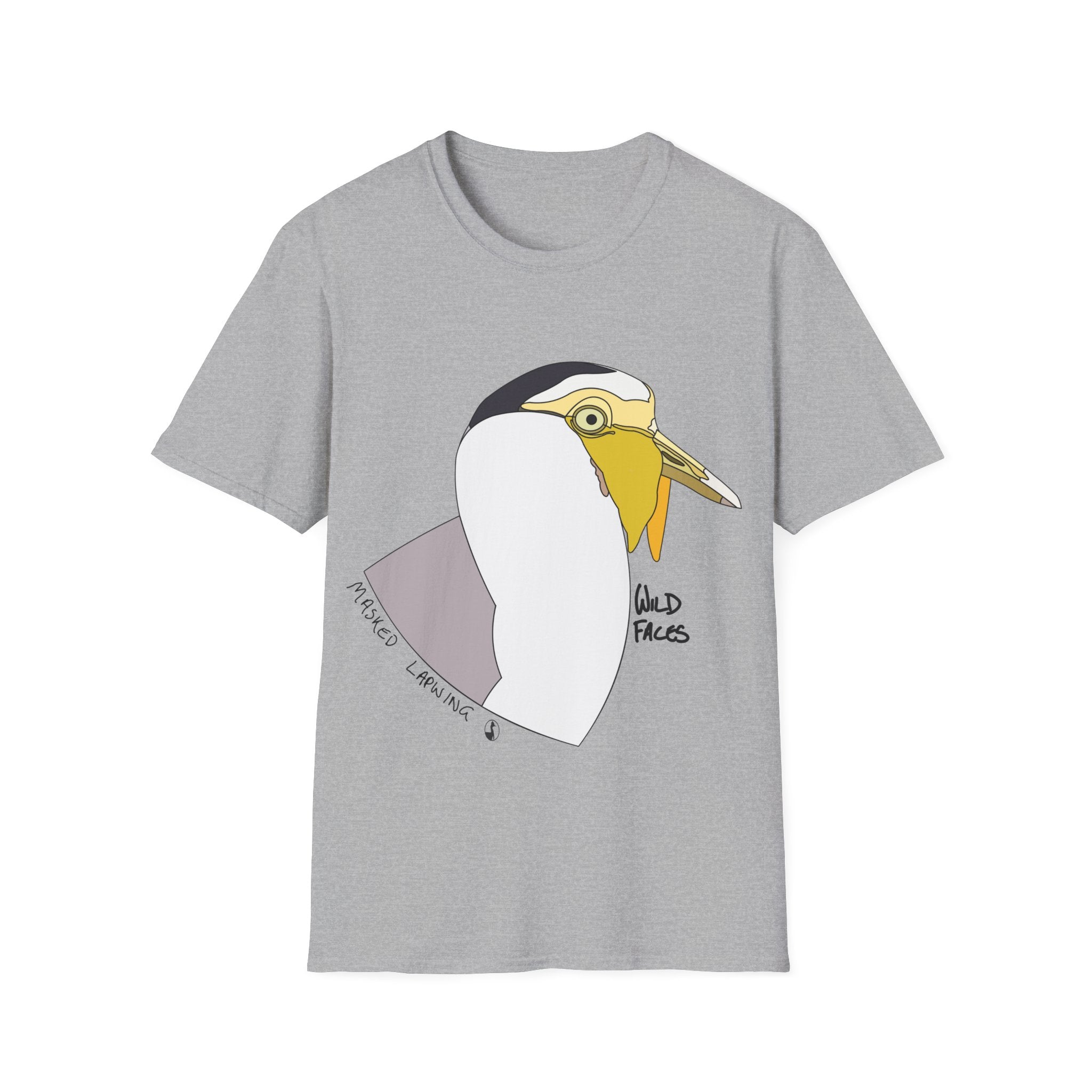 Masked Lapwing - Unisex Softstyle T-Shirt Printify