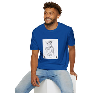 Southern Cassowary with chick - Unisex Softstyle T-Shirt Printify