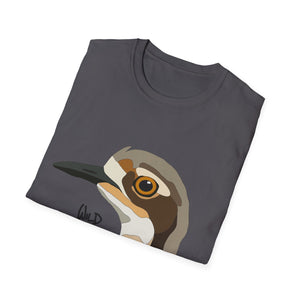 Bush Stone-curlew Head - Unisex Softstyle T-Shirt Printify