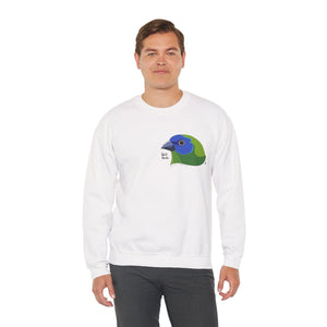 Blue-faced Parrotfinch Sweatshirt | Unisex Heavy Blend™ Crewneck Printify