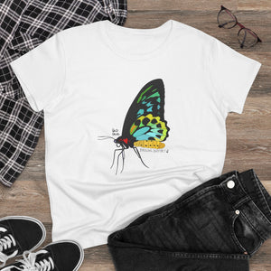 Birdwing Butterfly - Women's Midweight Cotton Tee Printify