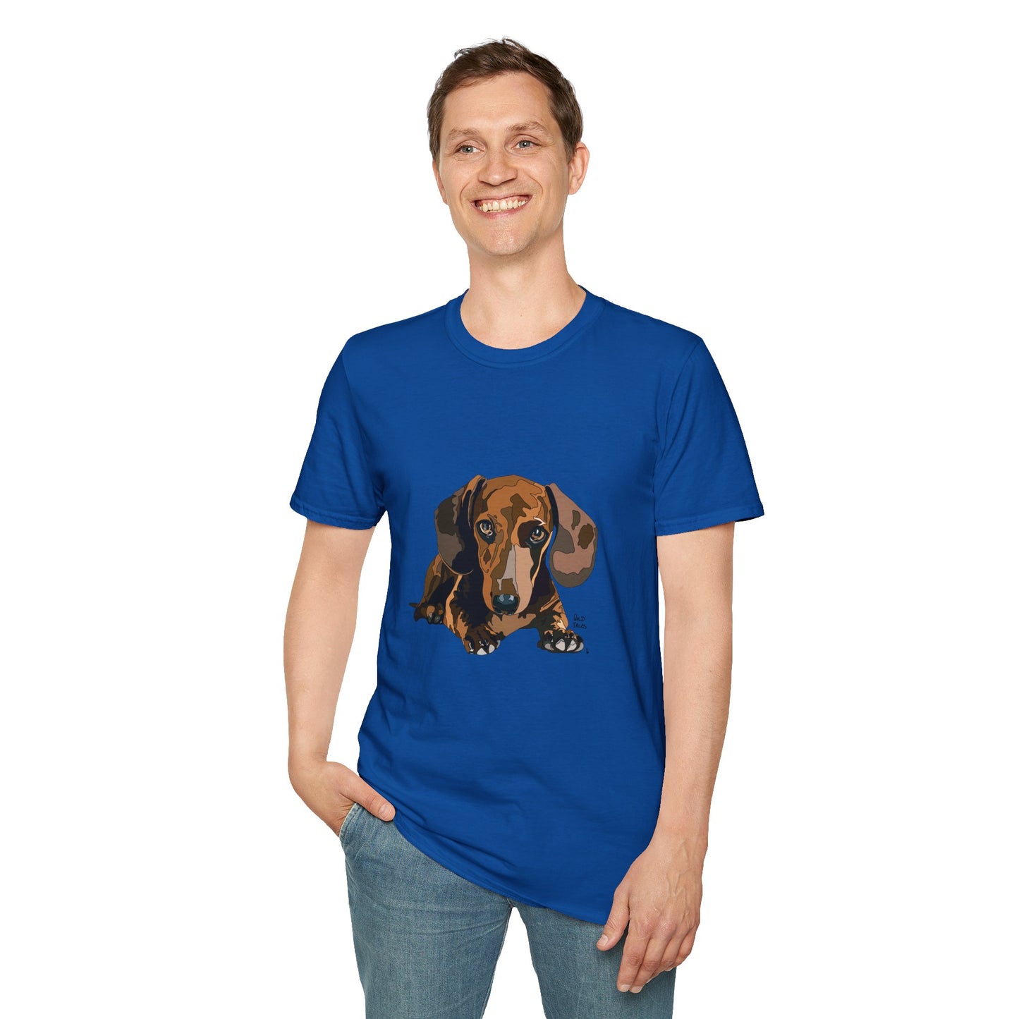 Dachshund (body) - Unisex Softstyle T-Shirt