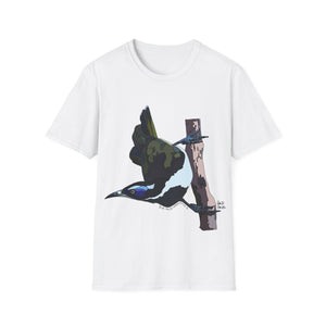 Blue-faced Honeyeater - Unisex Softstyle T-Shirt Printify