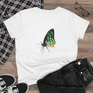 Birdwing Butterfly - Women's Midweight Cotton Tee Printify
