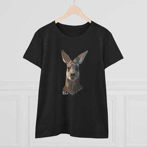 Eastern Grey Kangaroo - Women's Midweight Cotton Tee Printify