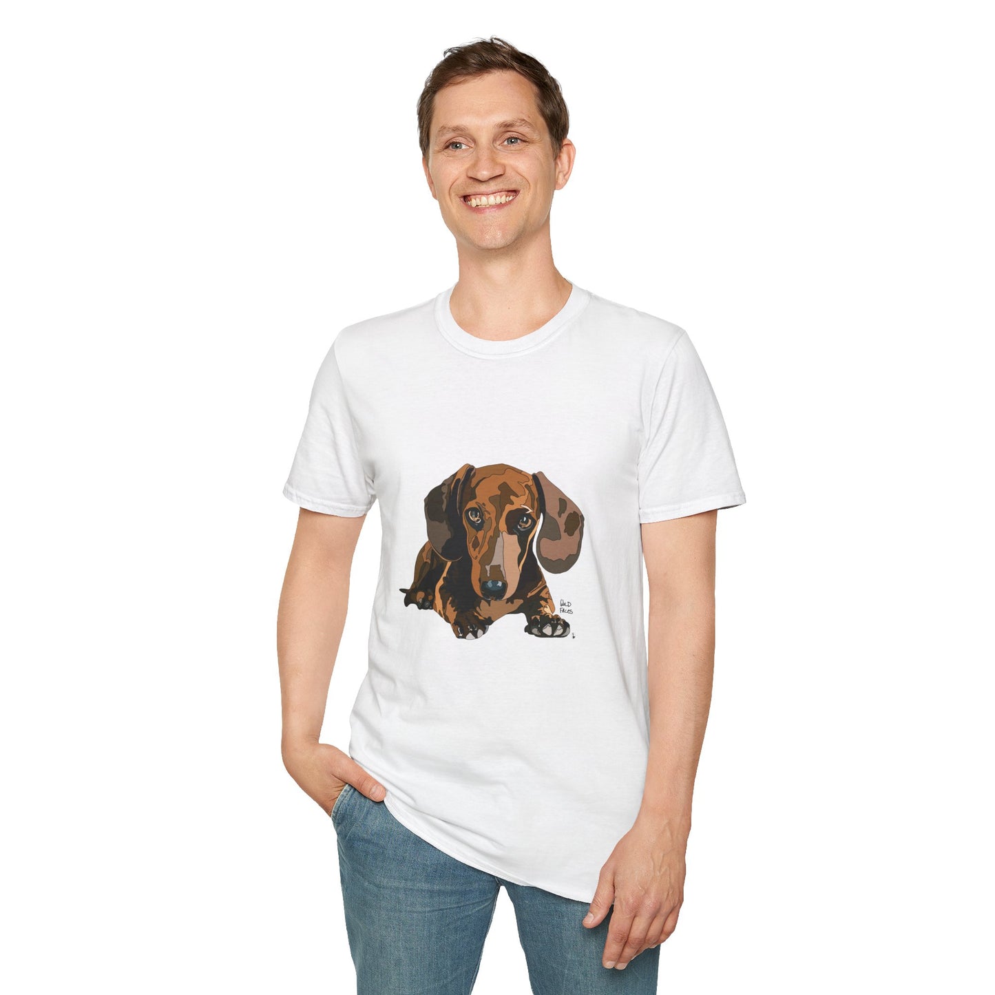 Dachshund (body) - Unisex Softstyle T-Shirt
