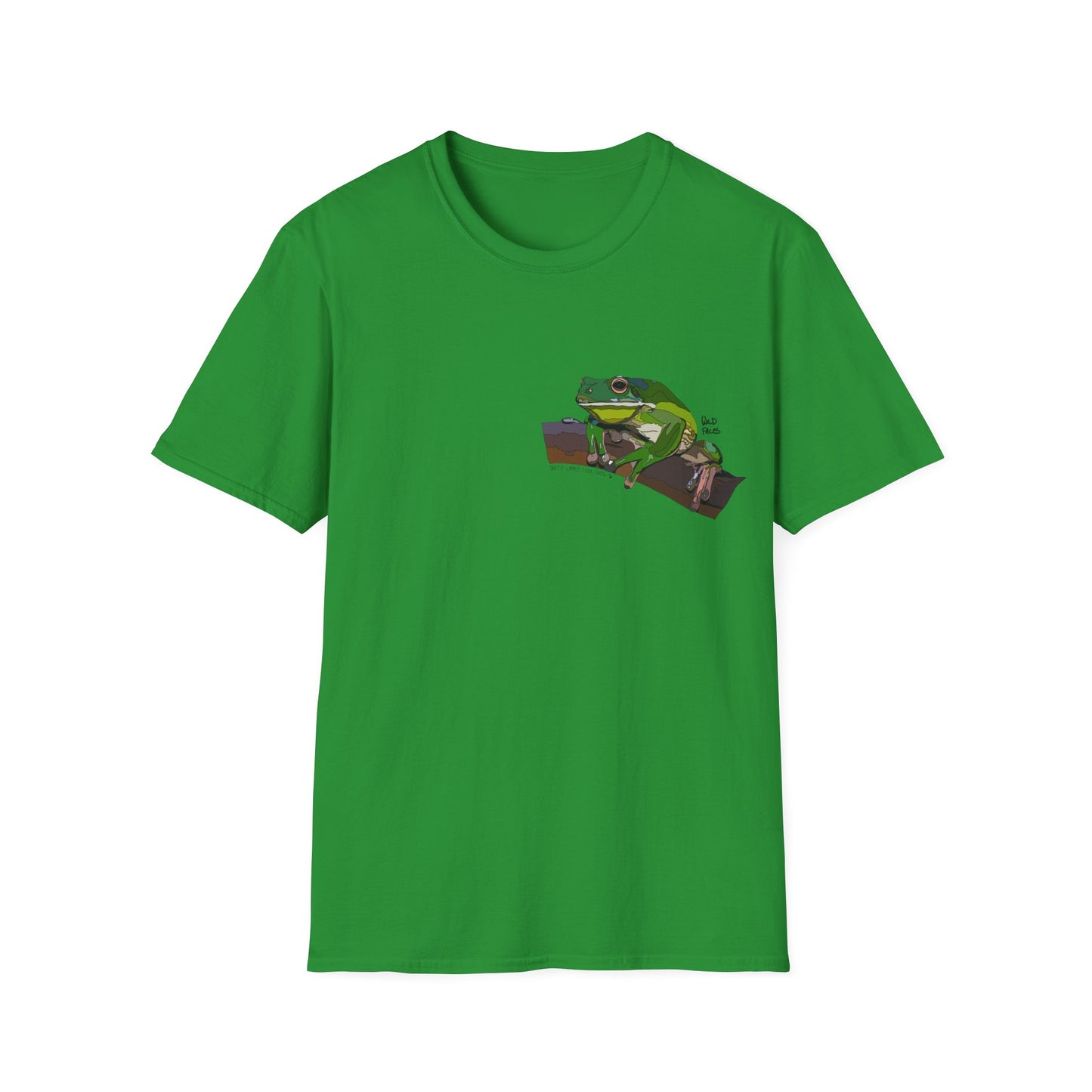 White-lipped Tree Frog - Small design - Unisex Softstyle T-Shirt