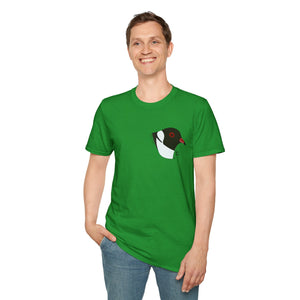 Hooded Plover Head-Small design- Unisex Softstyle T-Shirt Printify