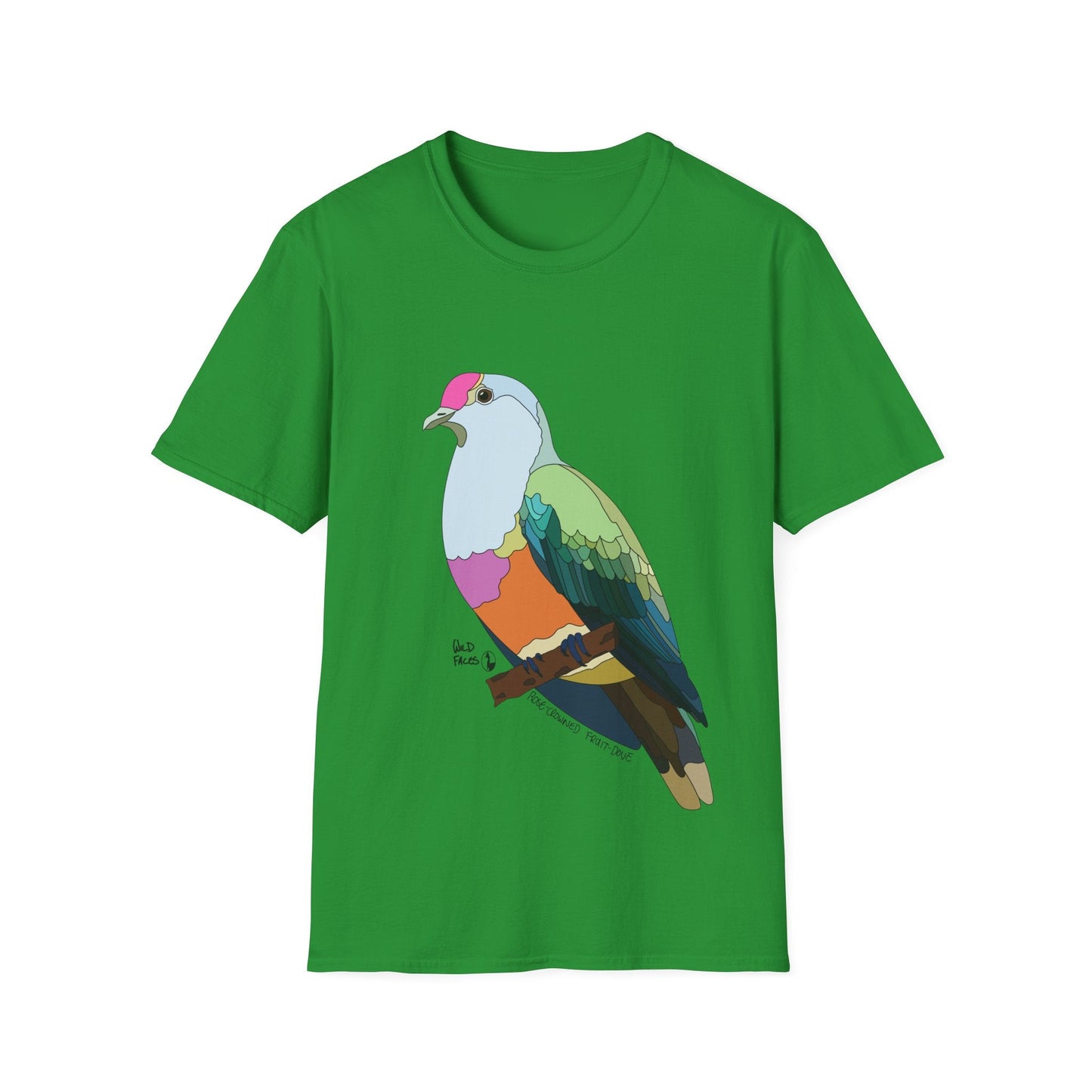 Rose-crowned Fruit Dove - Unisex Softstyle T-Shirt Printify