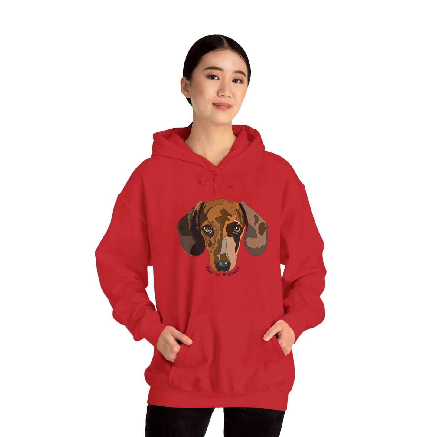 Dachshund (Keen as mustard) | Unisex Heavy Blend™ Hooded Sweatshirt