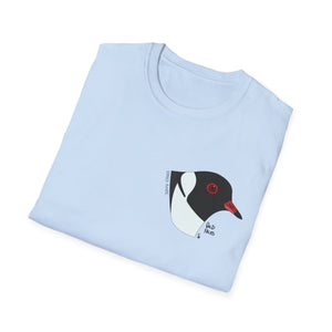 Hooded Plover Head-Small design- Unisex Softstyle T-Shirt Printify
