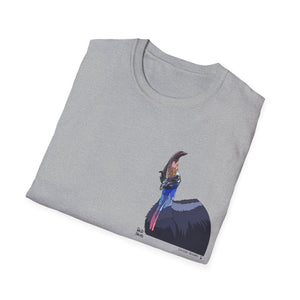 Southern Cassowary - Small design - Unisex Softstyle T-Shirt Printify