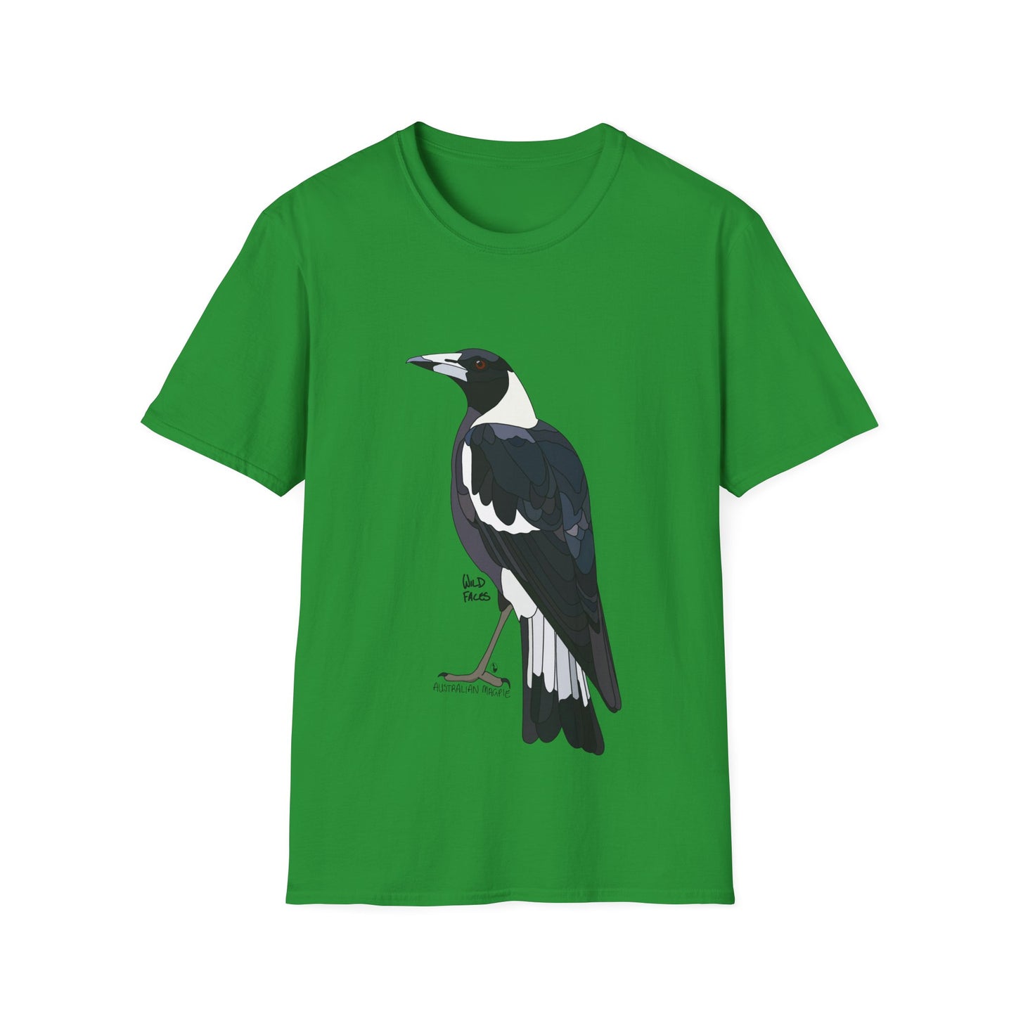 Australian Magpie - Unisex Softstyle T-Shirt