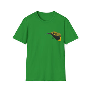 Olive-backed Sunbird - Small design - Unisex Softstyle T-Shirt Printify