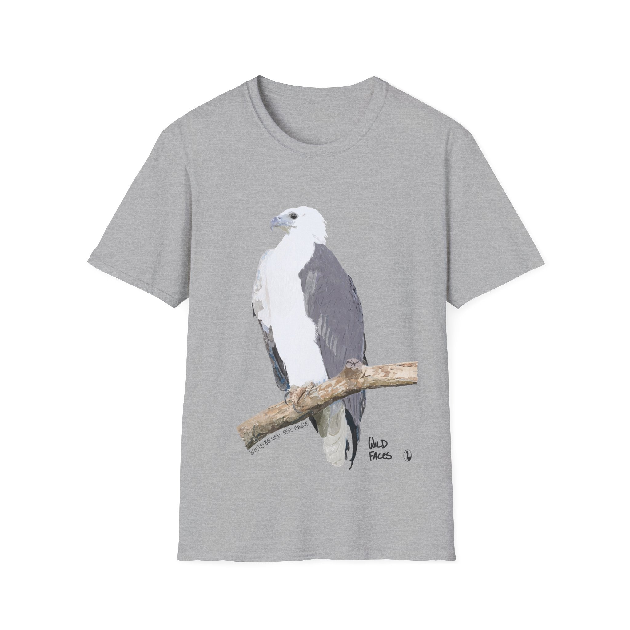 White-bellied Sea Eagle - Unisex Softstyle T-Shirt Printify