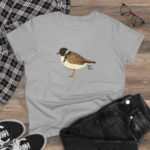 Hooded Plover - Women's Midweight Cotton Tee Printify