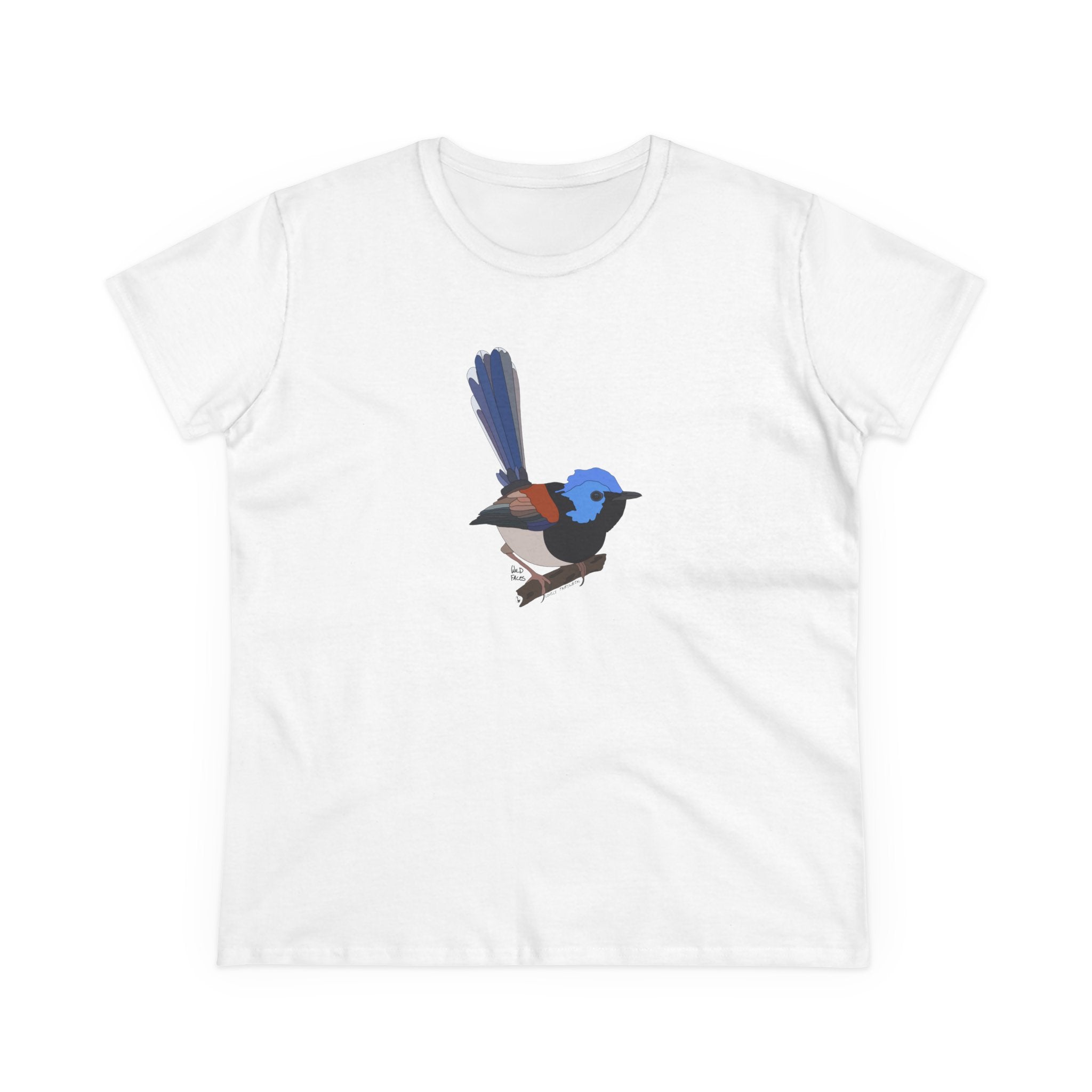 Lovely Fairywren - Women's Midweight Cotton Tee