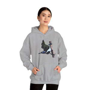 Blue-faced Honeyeater | Unisex Heavy Blend™ Hooded Sweatshirt Printify