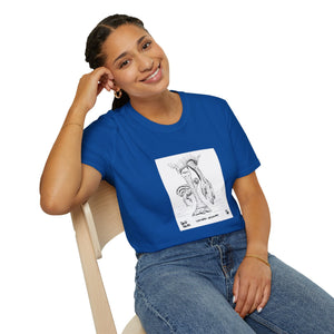 Southern Cassowary with chick - Unisex Softstyle T-Shirt Printify