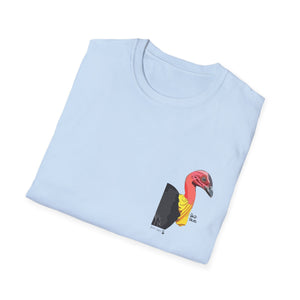 Australian Brush-turkey - Small design - Unisex Softstyle T-Shirt Printify