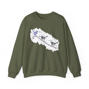 Trio of Fairywrens | Unisex Heavy Blend™ Crewneck Printify