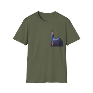 Southern Cassowary - Small design - Unisex Softstyle T-Shirt Printify