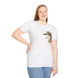Bush Stone-curlew Head- Small design - Unisex Softstyle T-Shirt Printify