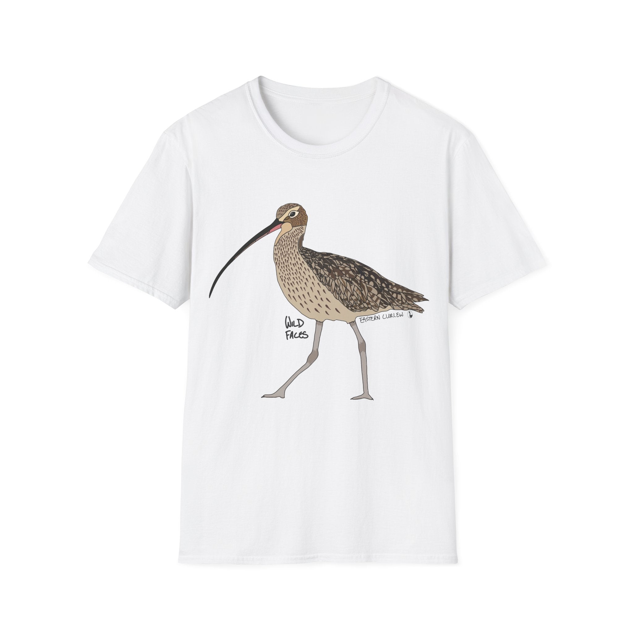 Eastern Curlew- Unisex Softstyle T-Shirt Printify