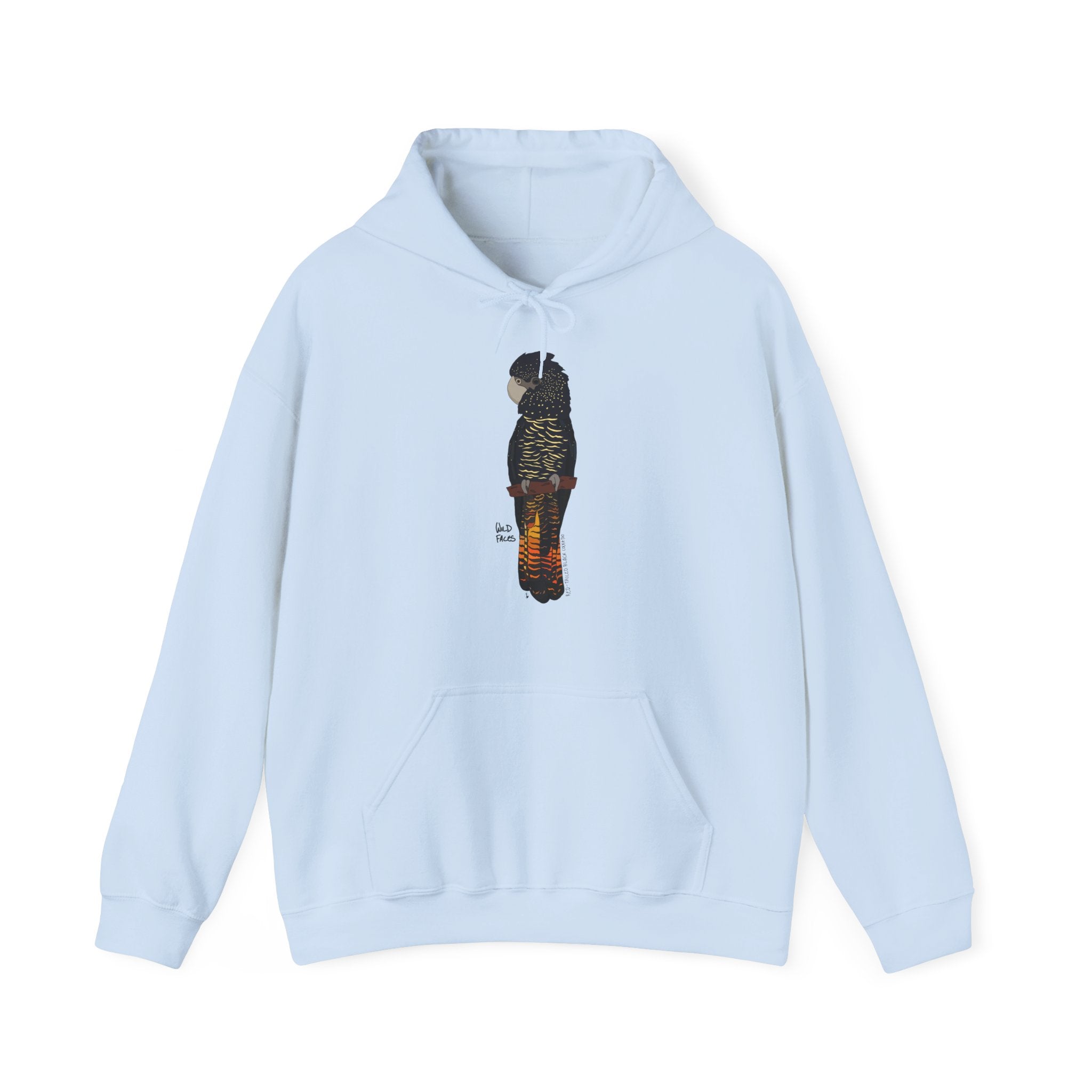 Red-tailed Black Cockatoo | Unisex Heavy Blend™ Hooded Sweatshirt