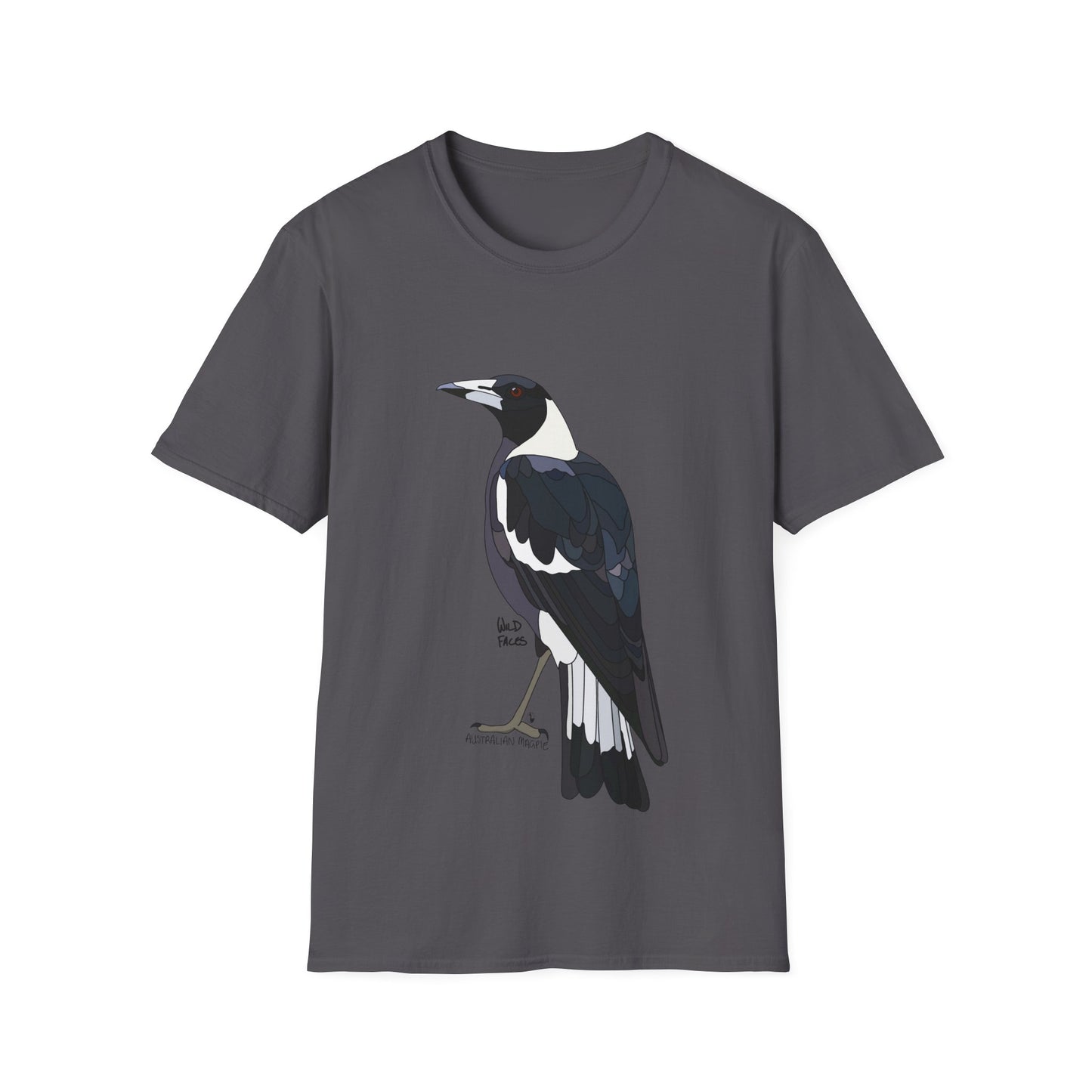 Australian Magpie - Unisex Softstyle T-Shirt