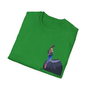 Southern Cassowary - Small design - Unisex Softstyle T-Shirt Printify