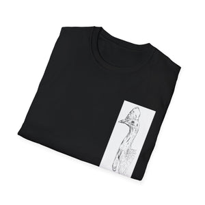 Southern Cassowary (sketch) - Unisex Softstyle T-Shirt Printify